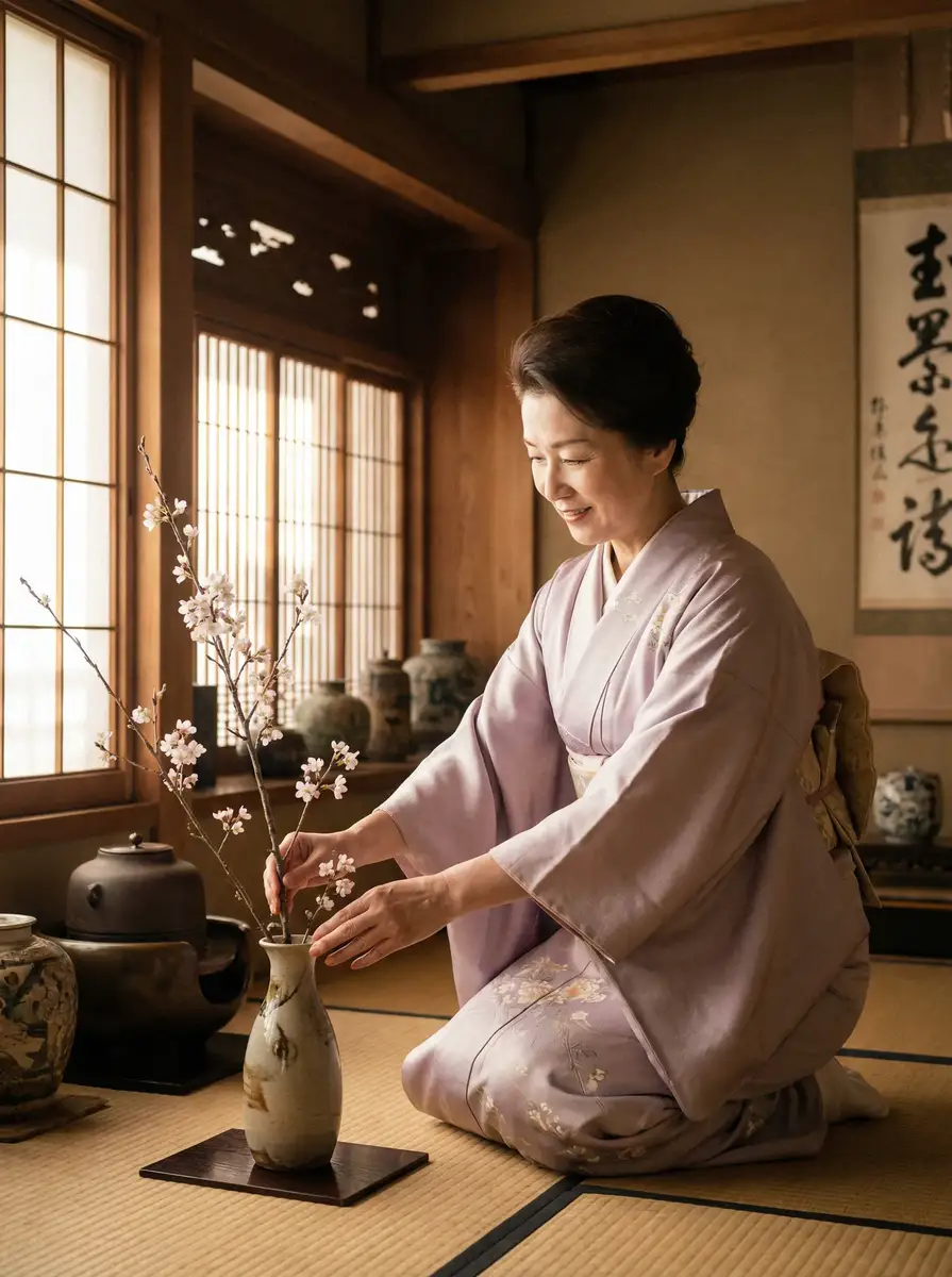 一位优雅的 [善良的小姨子] - 善良的小姨子影院在线播放 | 全网最全善良的小姨子资源站 在和室中插花