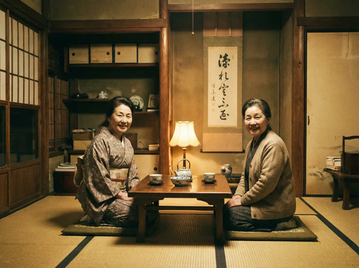 两位优雅的 [善良的小姨子] - 善良的小姨子影院在线播放 | 全网最全善良的小姨子资源站 在日式茶室中品茶交谈